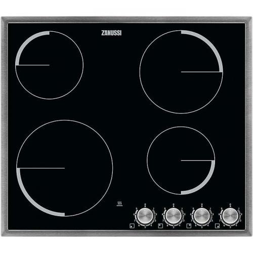 60cm Four Zone Ceramic Hob With Stainless Steel Frame | ZV694MK
