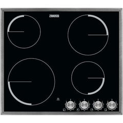 60cm Four Zone Ceramic Hob With Stainless Steel Frame | ZV694MK
