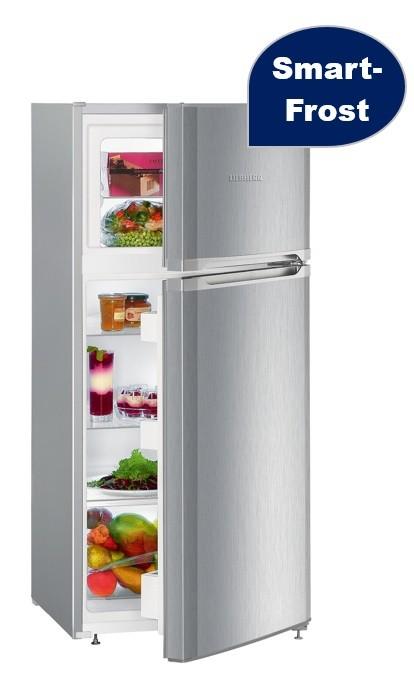 Fridge-Freezer With Freezer On Top, 124cm (H) | Stainless Steel | CTel 2131