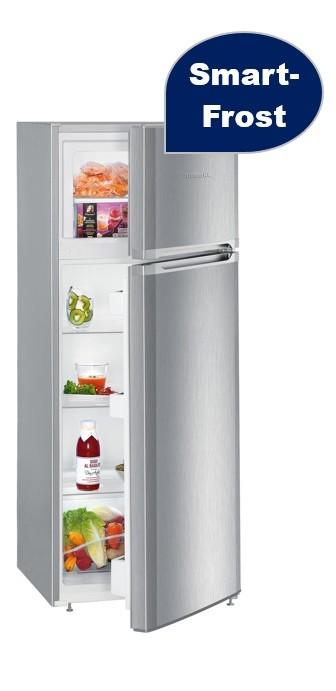 Fridge-Freezer With Freezer On Top 140cm (H) | Stainless Steel | CTel 2531