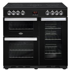 90cm Electric 'Cookcentre Range' | Black |  90EBLK