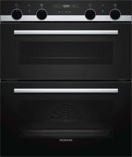 iQ500 Built-Under Double Oven, 3D HotAir | NB535ABS0B