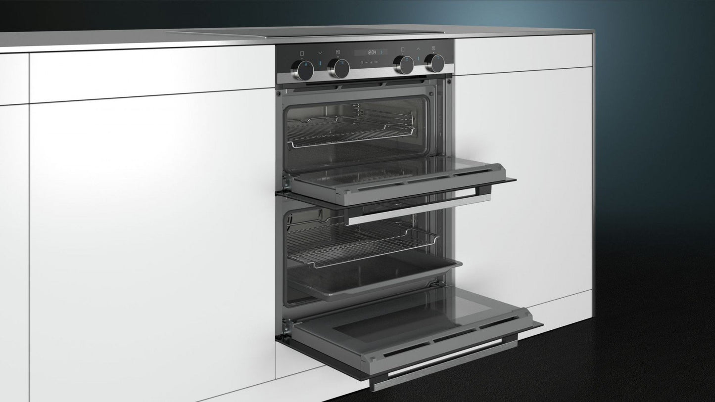 iQ500 Built-Under Double Oven, 3D HotAir | NB535ABS0B