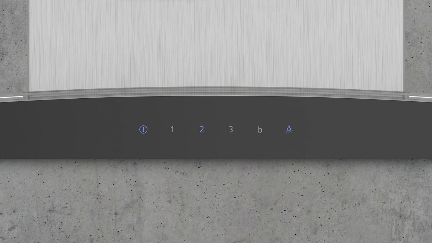 iQ300 60cm Curved Glass Design Chimney Hood | LC67AFM50B