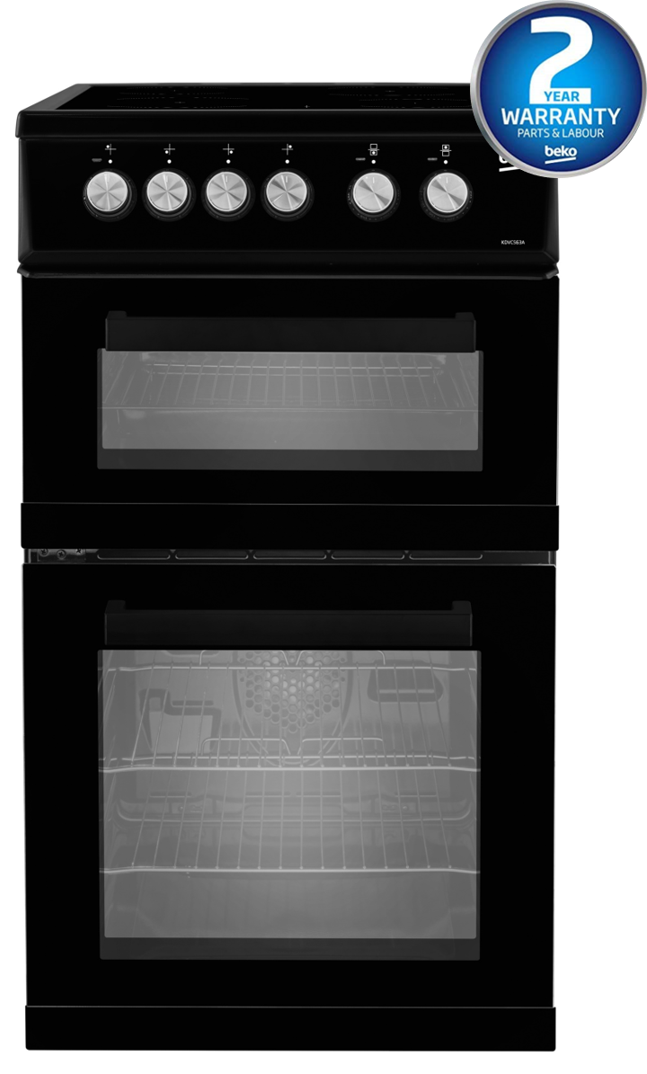 50cm Double Oven Electric Cooker | White | KDVC563AW | More Colour Options