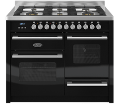 110cm Range Cooker, XG DELPHI, 6 Burners | Black | RC-11XGG-DE-K