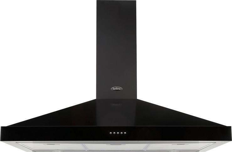 90cm Chimney Hood | Black | 90CHIMBLK | More Sizes Available