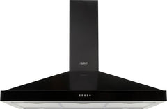 90cm Chimney Hood | Black | 90CHIMBLK | More Sizes Available