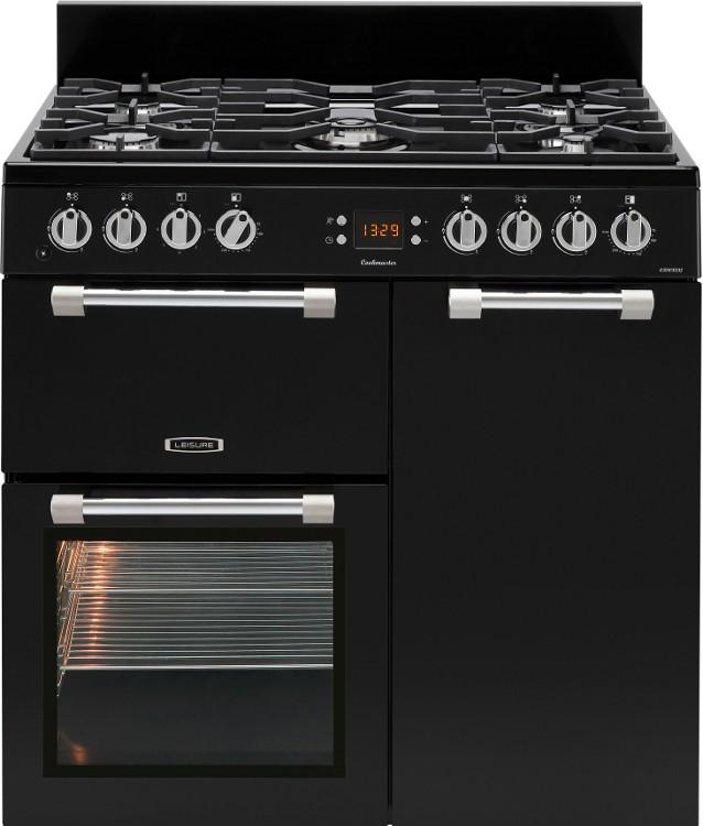 90cm Range Cooker, Dual Fuel | Black | CK90F232K