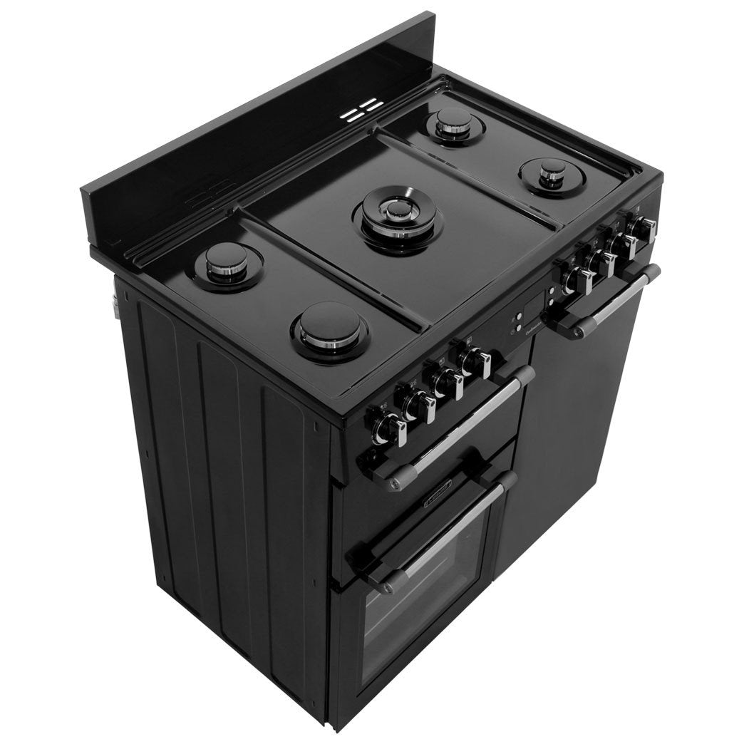 90cm Range Cooker, Dual Fuel | Black | CK90F232K