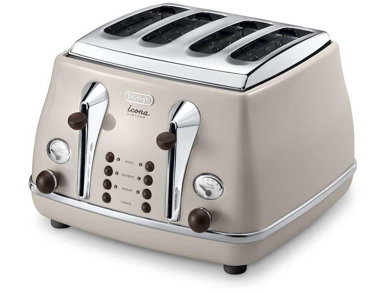 Vintage Icona 4 Slice Toaster | More Colours Available | CTOV4003.AZ