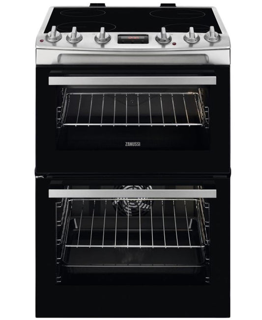 60cm Electric Cooker, 113L, 4 Zones | Stainless Steel | ZCV66250XA