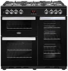 90cm Dual Fuel  'Cookcentre Range' | Black | 90DFTBLK