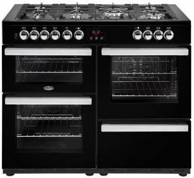 110cm 'Cookcenter' Dual Fuel Range Cooker | Black | 110DFTBLK