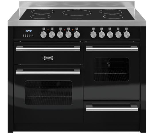 110cm Range Cooker,  DELPHI, 5 Zones | Black | RC-11XGI-DE-K