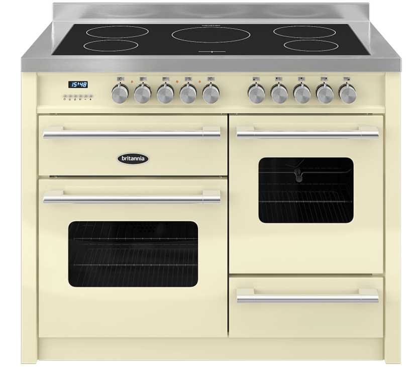 110cm Range Cooker,  DELPHI, 5 Zones | Cream | RC-11XGI-DE-CR