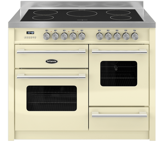 110cm Range Cooker,  DELPHI, 5 Zones | Cream | RC-11XGI-DE-CR
