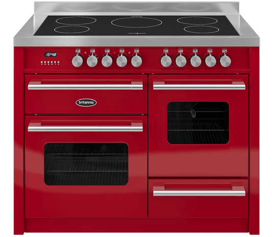 110cm Range Cooker,  DELPHI, 5 Zones | Red | RC-11XGI-DE-RED