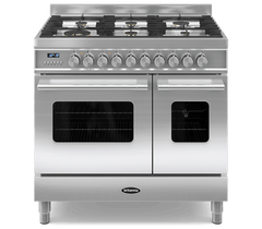 90cm Range Cooker, TWIN DELPHI, 6 Burners | Stainless Steel | RC-9TG-DE-SS