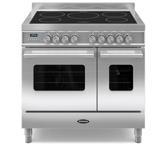 90cm Range Cooker, TWIN DELPHI, 5 Induction Zones | Stainless Steel | RC-9TI-DE-SS