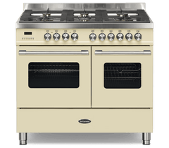 100cm Range Cooker, TWIN DELPHI, 6 Burner | Cream | RC-10TG-DEl-CR
