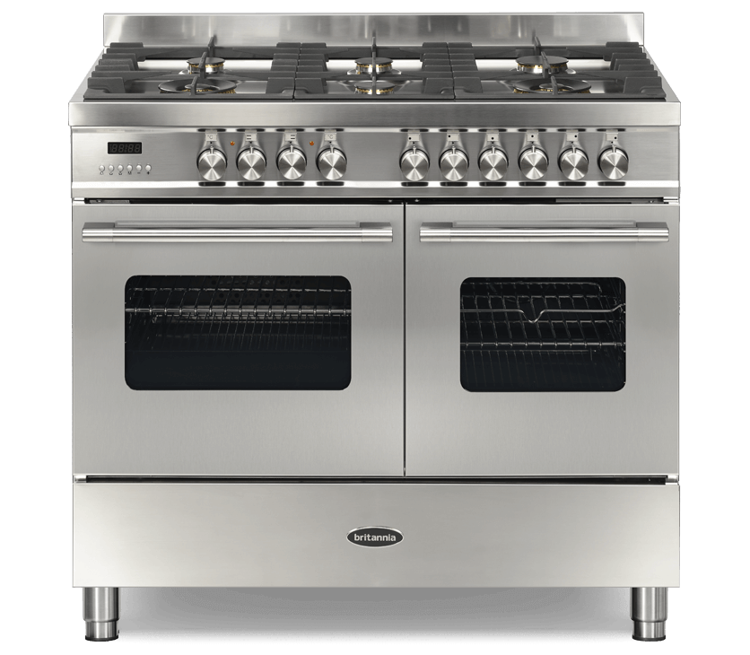 100cm Range Cooker, TWIN DELPHI, 6 Burner | Stainless Steel | RC-10TG-DEl-SS