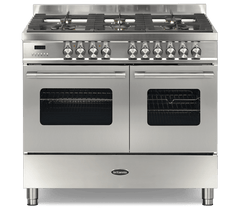 100cm Range Cooker, TWIN DELPHI, 6 Burner | Stainless Steel | RC-10TG-DEl-SS
