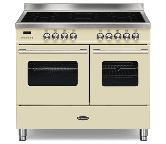100cm Range Cooker, TWIN DELPHI, 5 Zones | Cream | RC-10TI-DE-CR