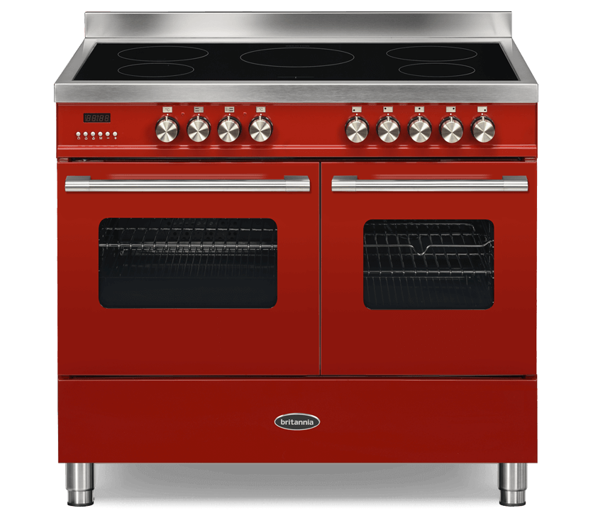 100cm Range Cooker, TWIN DELPHI, 5 Zones | Red | RC-10TI-DE-RED