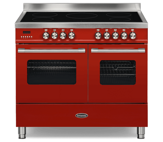 100cm Range Cooker, TWIN DELPHI, 5 Zones | Red | RC-10TI-DE-RED