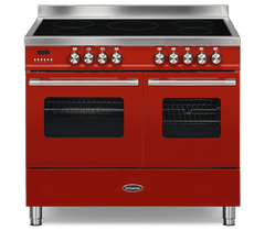 100cm Range Cooker, TWIN DELPHI, 5 Zones | Red | RC-10TI-DE-RED