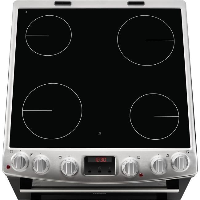 60cm Electric Cooker, 113L, 4 Zones | Stainless Steel | ZCV66250XA