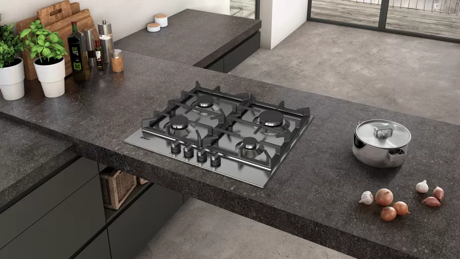 60cm Gas Hob with FlameSelect in Stainless Steel | T26DS49N0