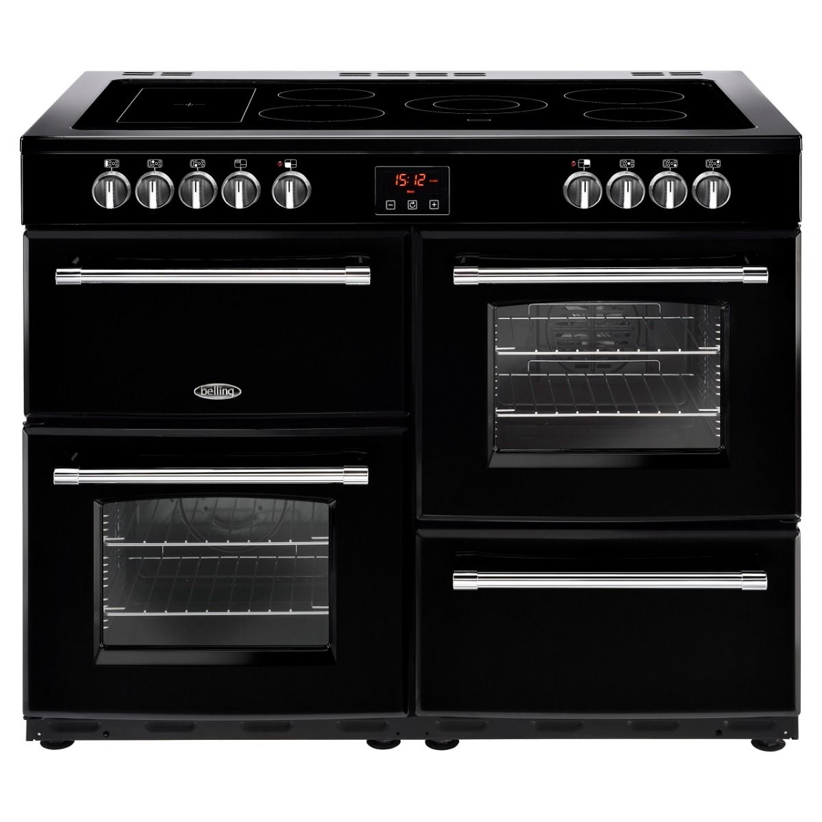 110cm 'Farmhouse' Electric Range Cooker | Black | FH110EBK