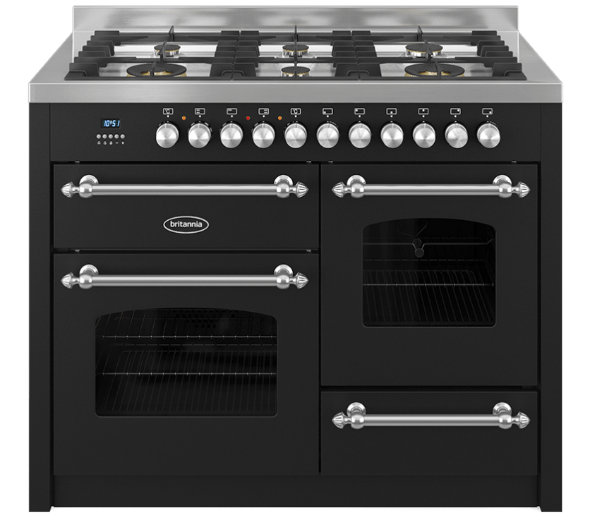 110cm Range Cooker, XG FLEET, 6 Burner | Black | RC-11XGG-FL-K