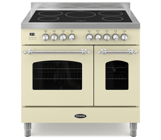 90cm Range Cooker, TWIN FLEET, 5 Induction Zones | Cream | RC-9TI-FL-CR