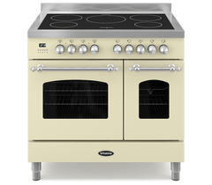 90cm Range Cooker, TWIN FLEET, 5 Induction Zones | Cream | RC-9TI-FL-CR