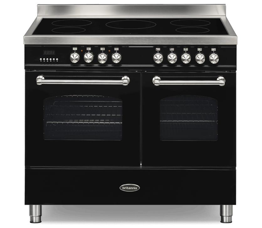 100cm Range Cooker, TWIN FLEET, 5 Zones | Black | RC-10TI-FL-K