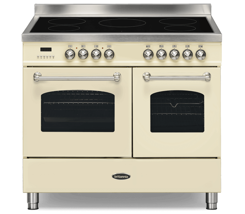 100cm Range Cooker, TWIN FLEET, 5 Zones | Cream | RC-10TI-FL-CR