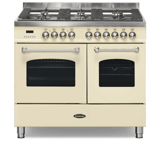 100cm Range Cooker, TWIN FLEET, 6 Burner | Cream | RC-10TG-FL-CR