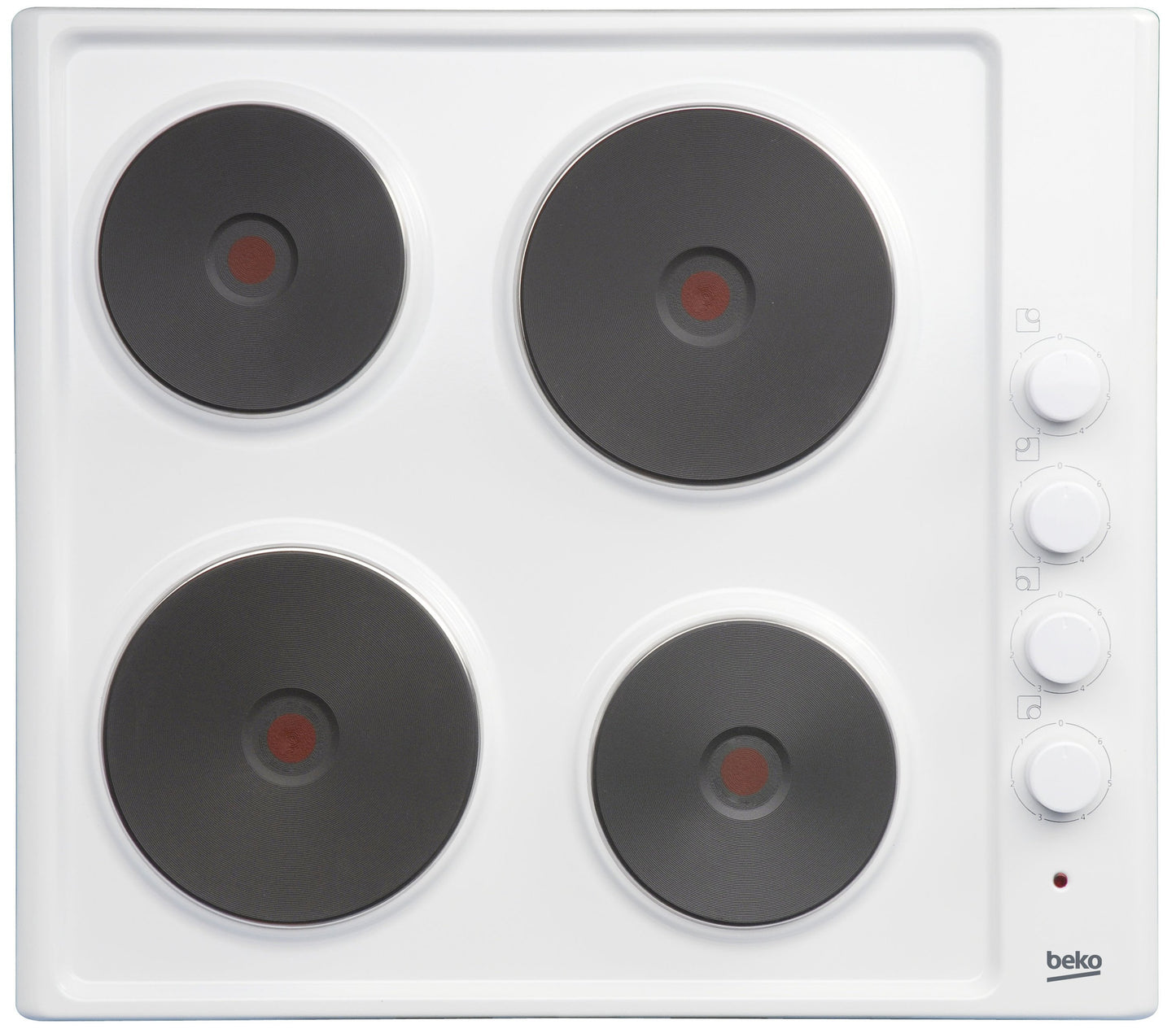 60cm Built-In Electric Hob in White | HIZE64101W | More Colours Available