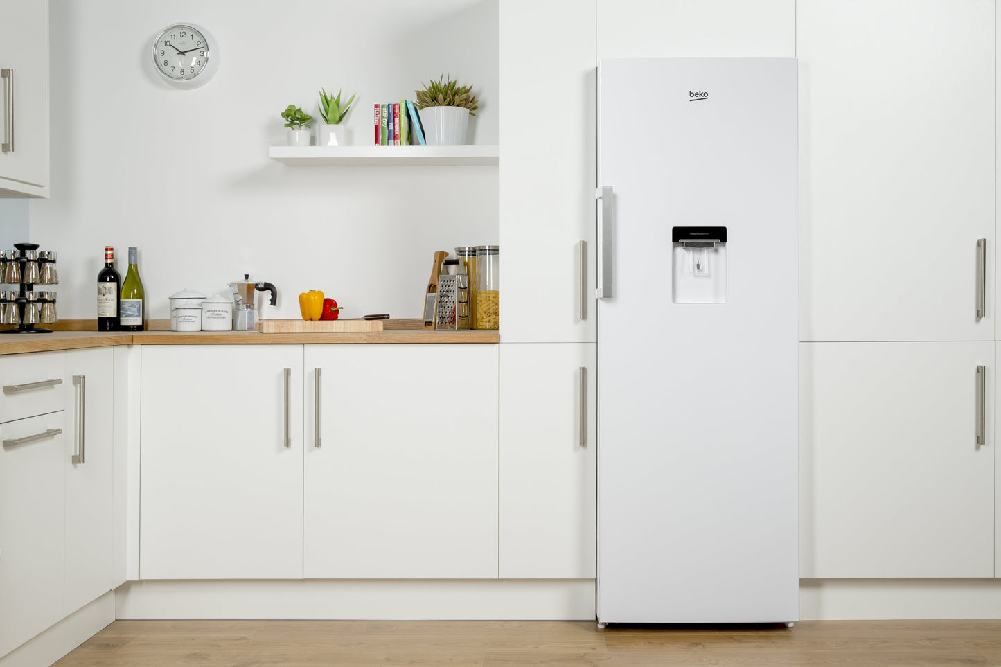 Tall Larder Fridge with Water Dispenser, 172cm (H) in White |  LP1671DW
