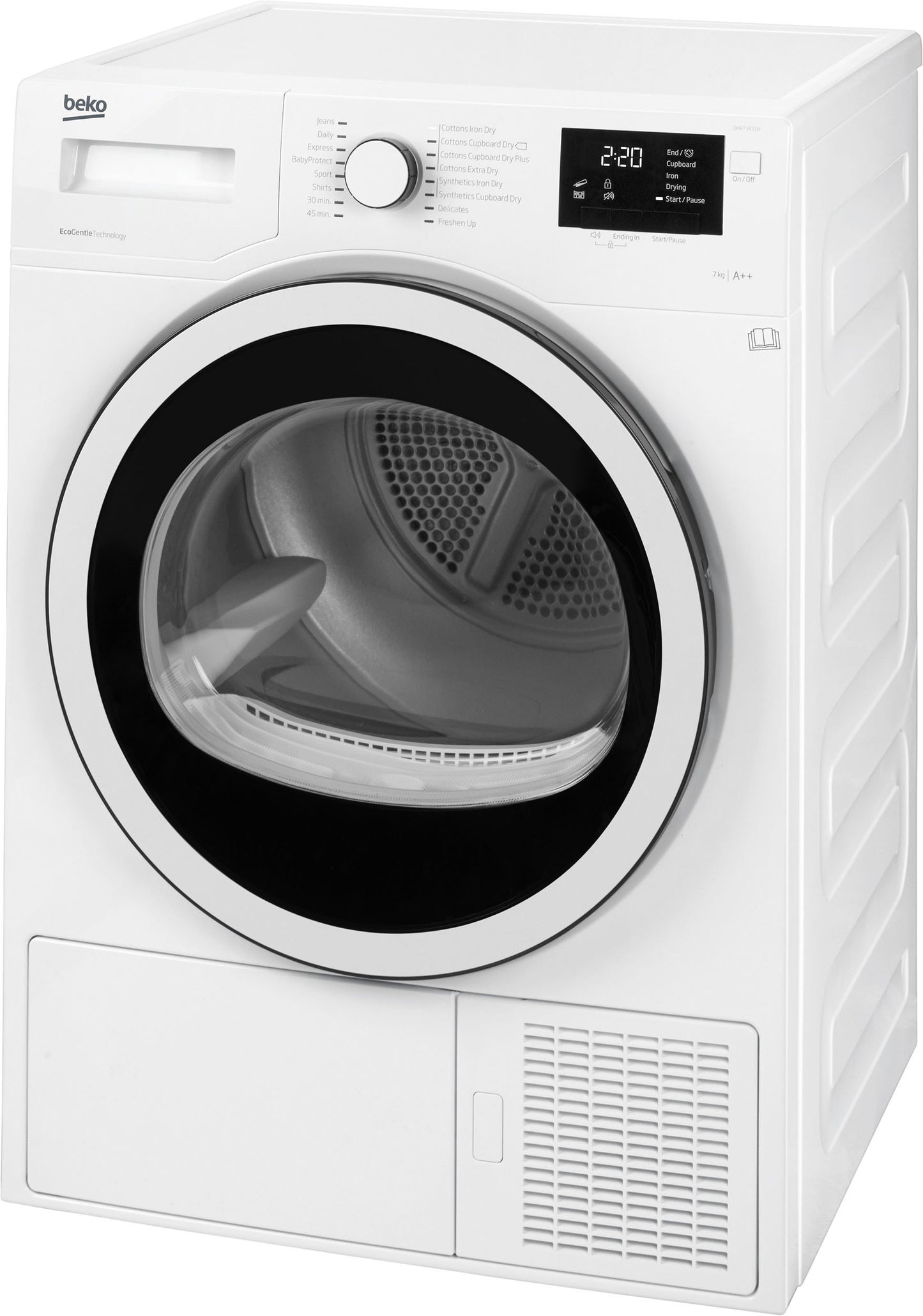 7KG Heat Pump Tumble Dryer in White | DHR73431