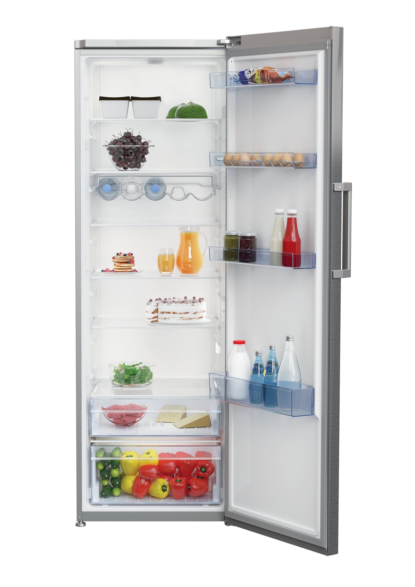 Tall Larder Fridge, 185cm (H) in Stainless Steel | LRP1685X