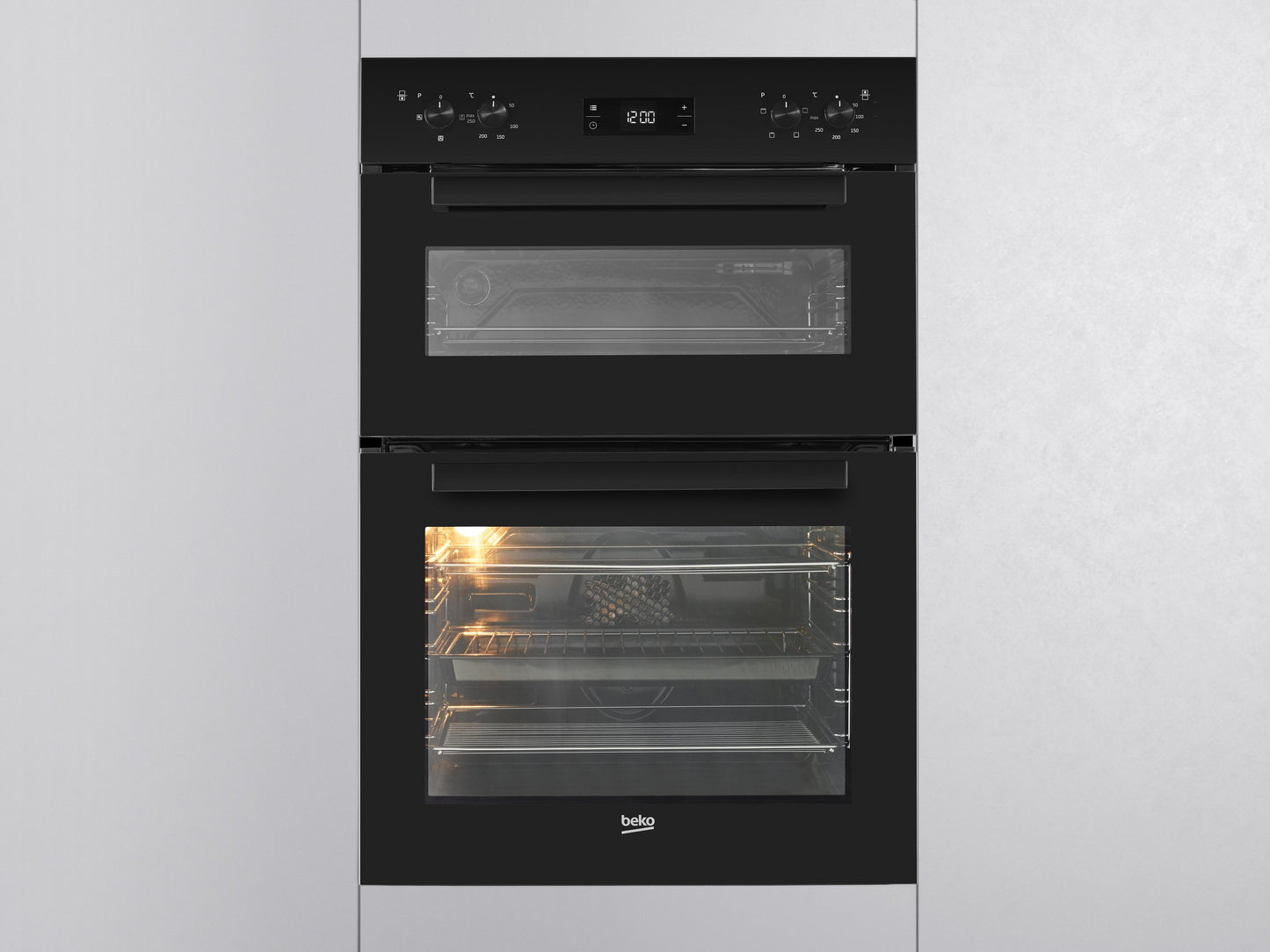 Built-in Double Oven 'TrueFan' in Black | BBDF22300B