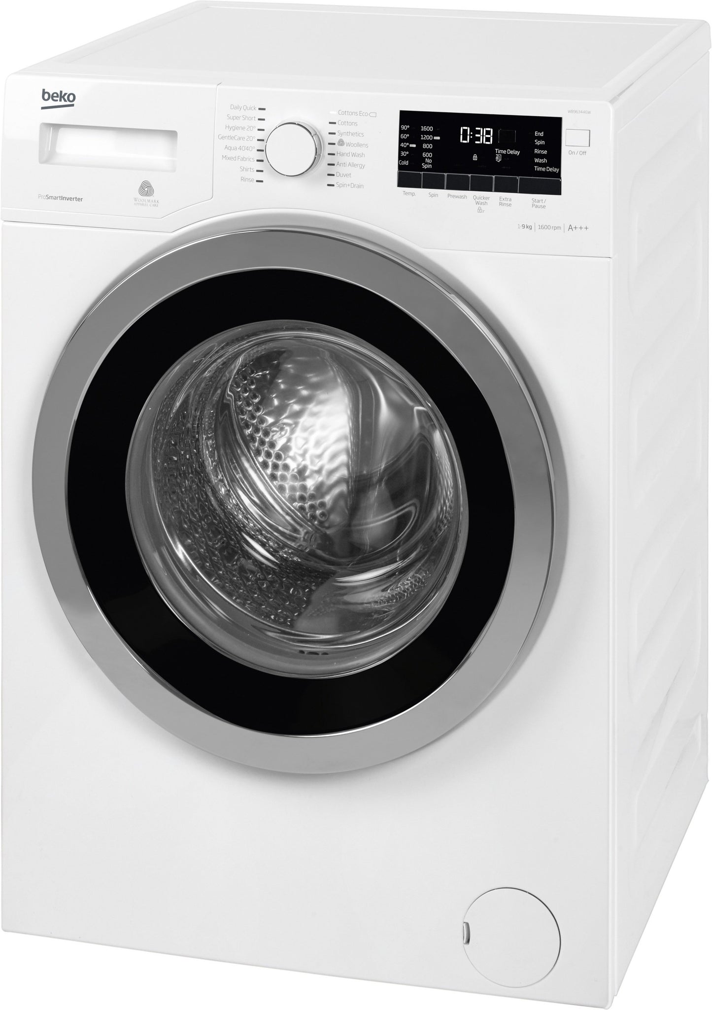 9kg, 1600rpm Washing Machine in White | WB963446W | More Colour Options