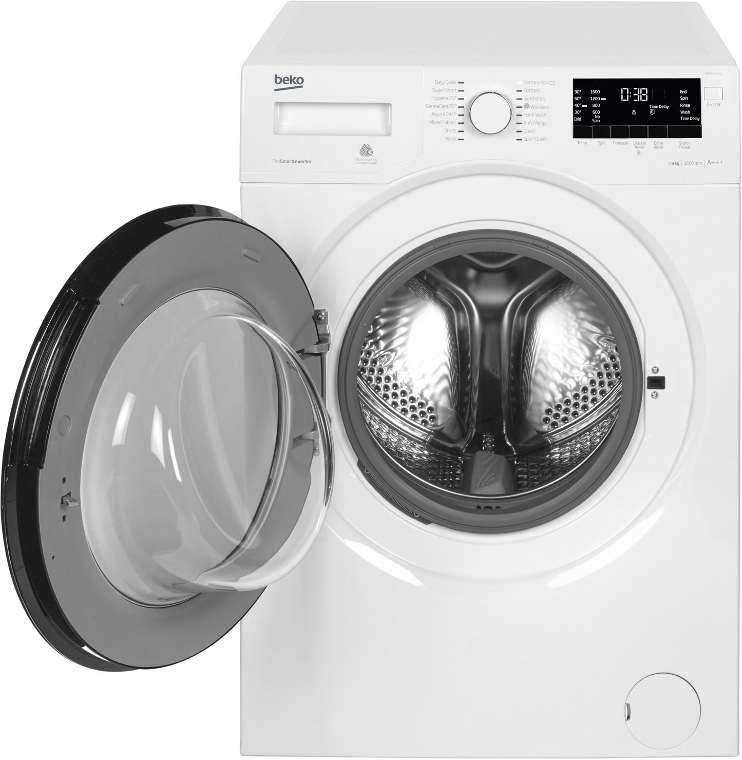 9kg, 1600rpm Washing Machine in White | WB963446W | More Colour Options