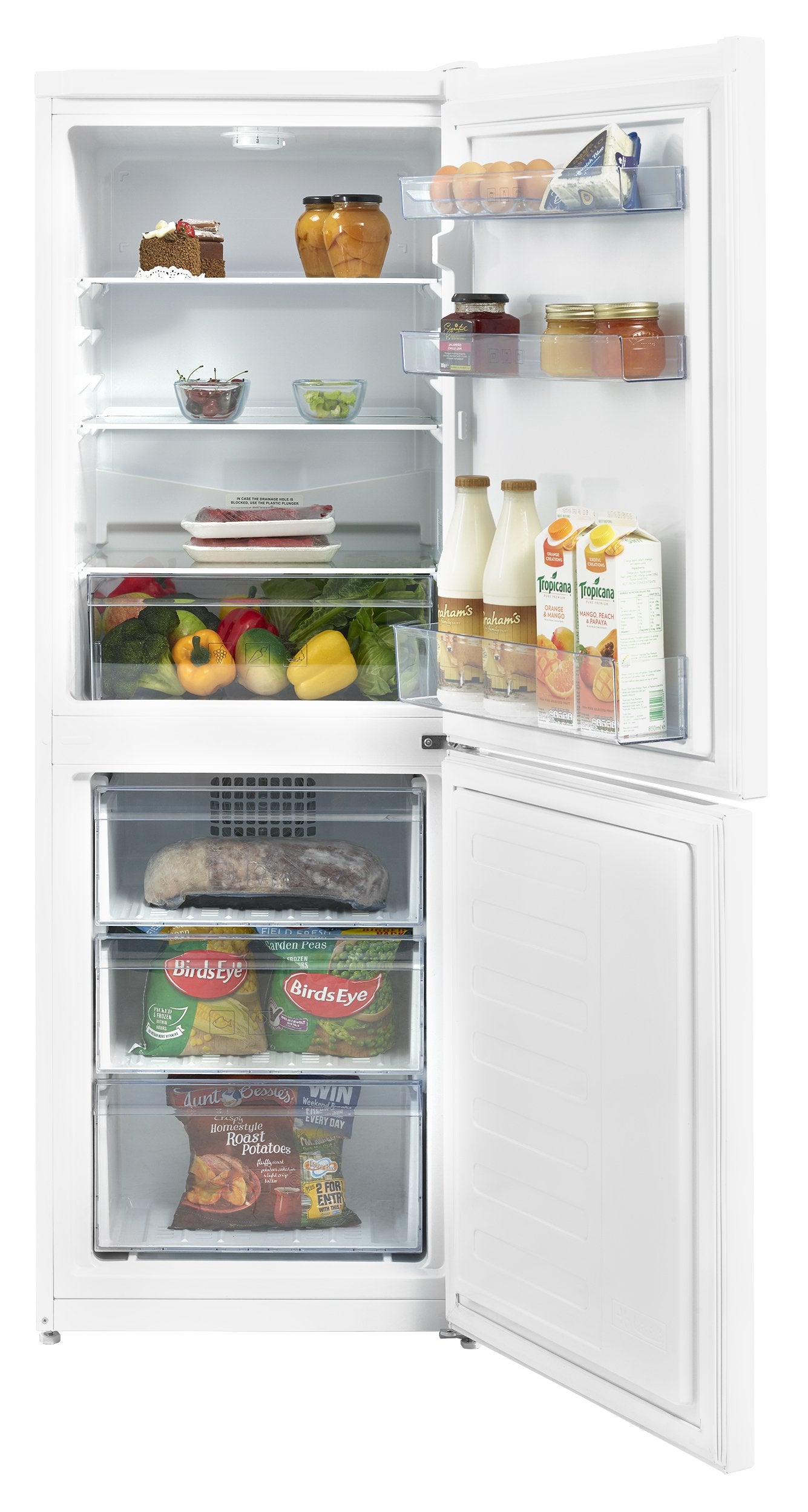Frost Free Fridge Freezer 152cm (H) in White | CFG1552W | More Colour Options