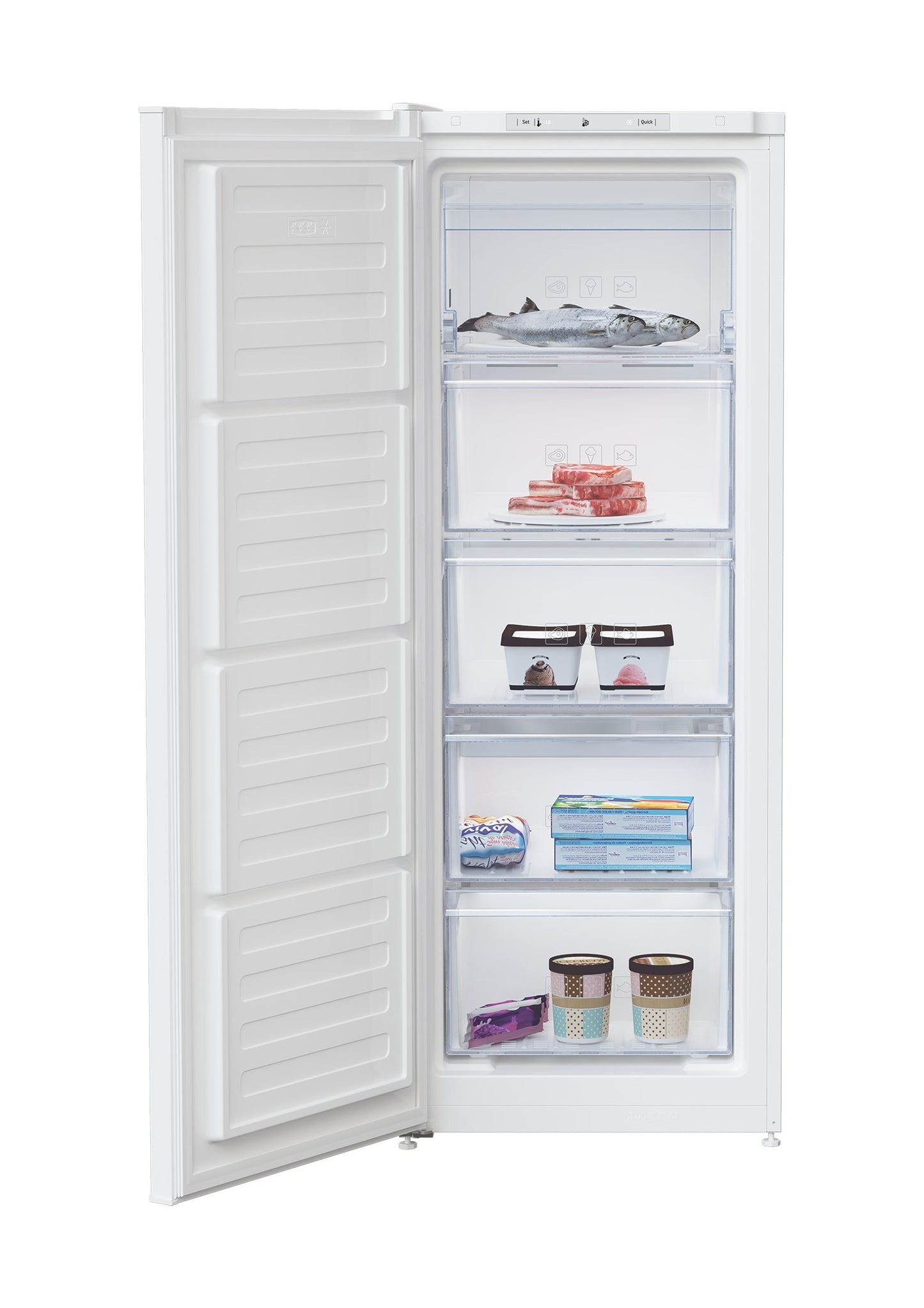 Tall Freezer with Fast Freezer, 146cm (H) in White | FSG1545W