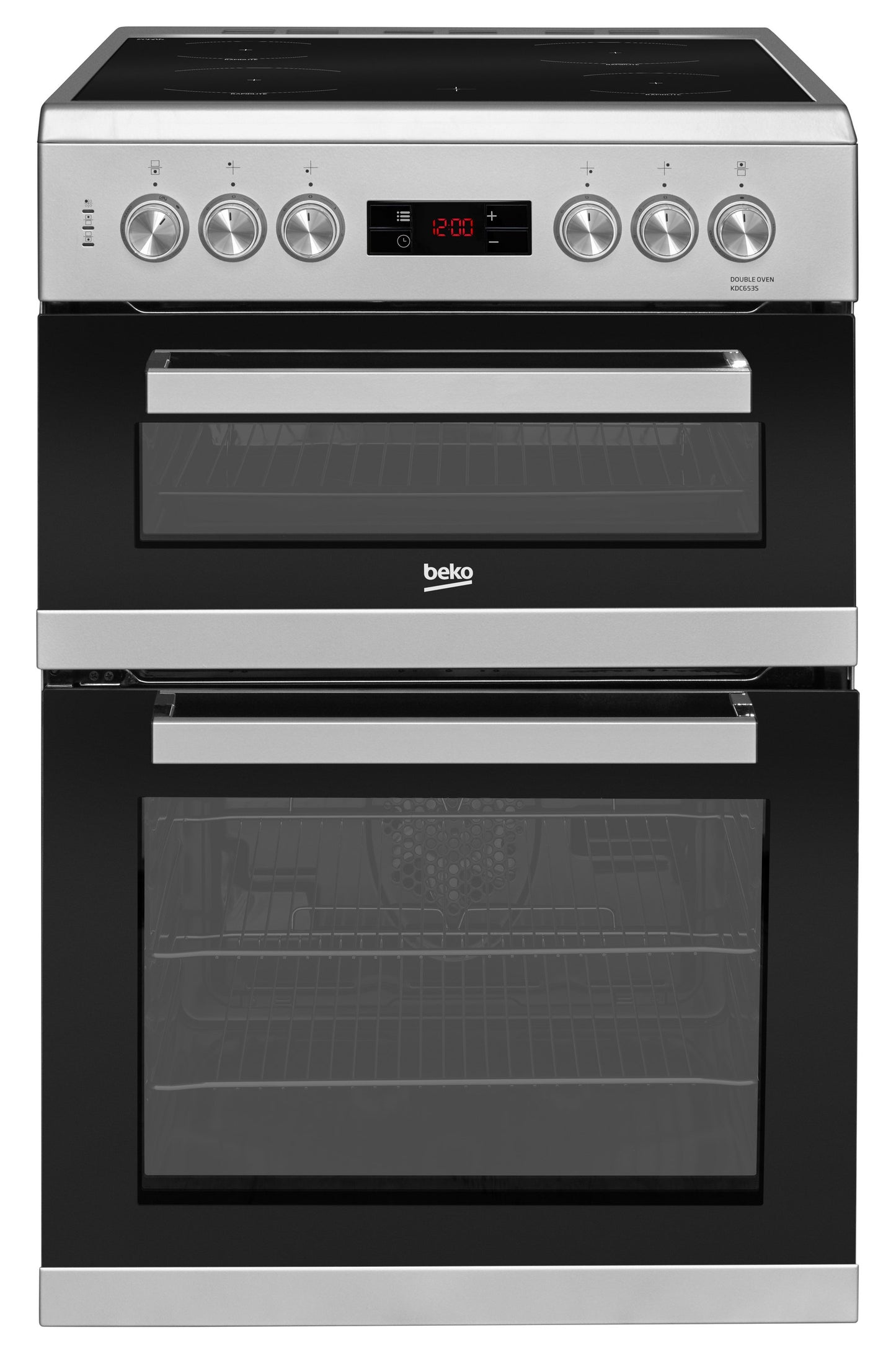 60cm Double Oven Electric Cooker | Silver | KDC653S | More Colour Options